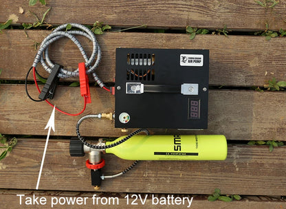 4500Psi 300bar  Pcp Compressor 110V 220V Transformer 12v 30Mpa Shooting  Air Gun Pump Scuba Diving