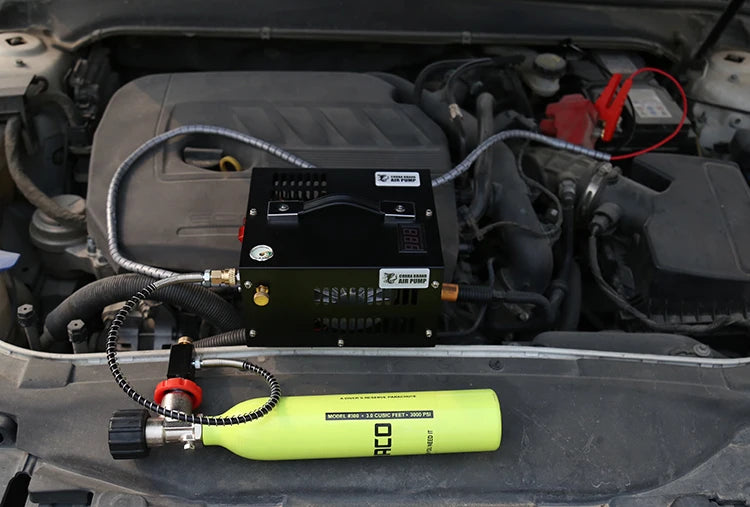 4500Psi 300bar  Pcp Compressor 110V 220V Transformer 12v 30Mpa Shooting  Air Gun Pump Scuba Diving