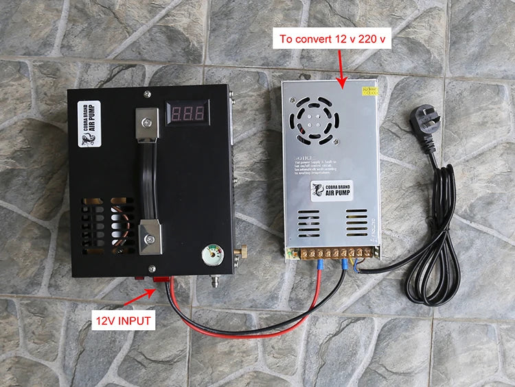 4500Psi 300bar  Pcp Compressor 110V 220V Transformer 12v 30Mpa Shooting  Air Gun Pump Scuba Diving