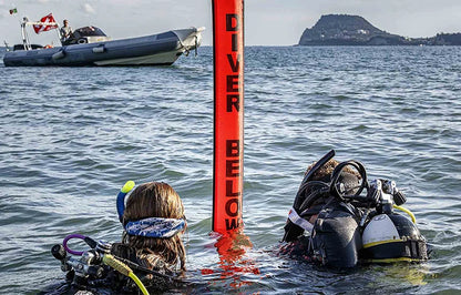 DIVING SMB 1.2m 1.5m 1.8m Buoy Colorful Visibility Safety Inflatable Scuba Diving SMB Surface Signal Marker Buoy Accessory