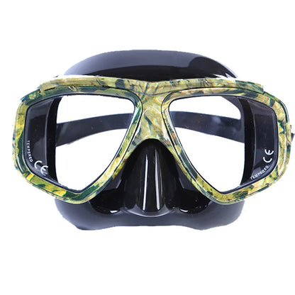 Customize Myopia Diving Mask Snakeskin Anti Fog for Spearfishing Gear Swimming Masks Googles Nearsighted Lenses Short-sighted
