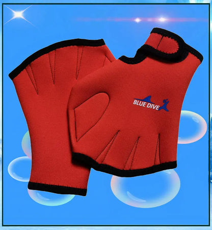 Aquatic Swimming Webbed Gloves Gloves Paddles Fit Traning Water Resistance Webbed Paddles for Swimming Diving
