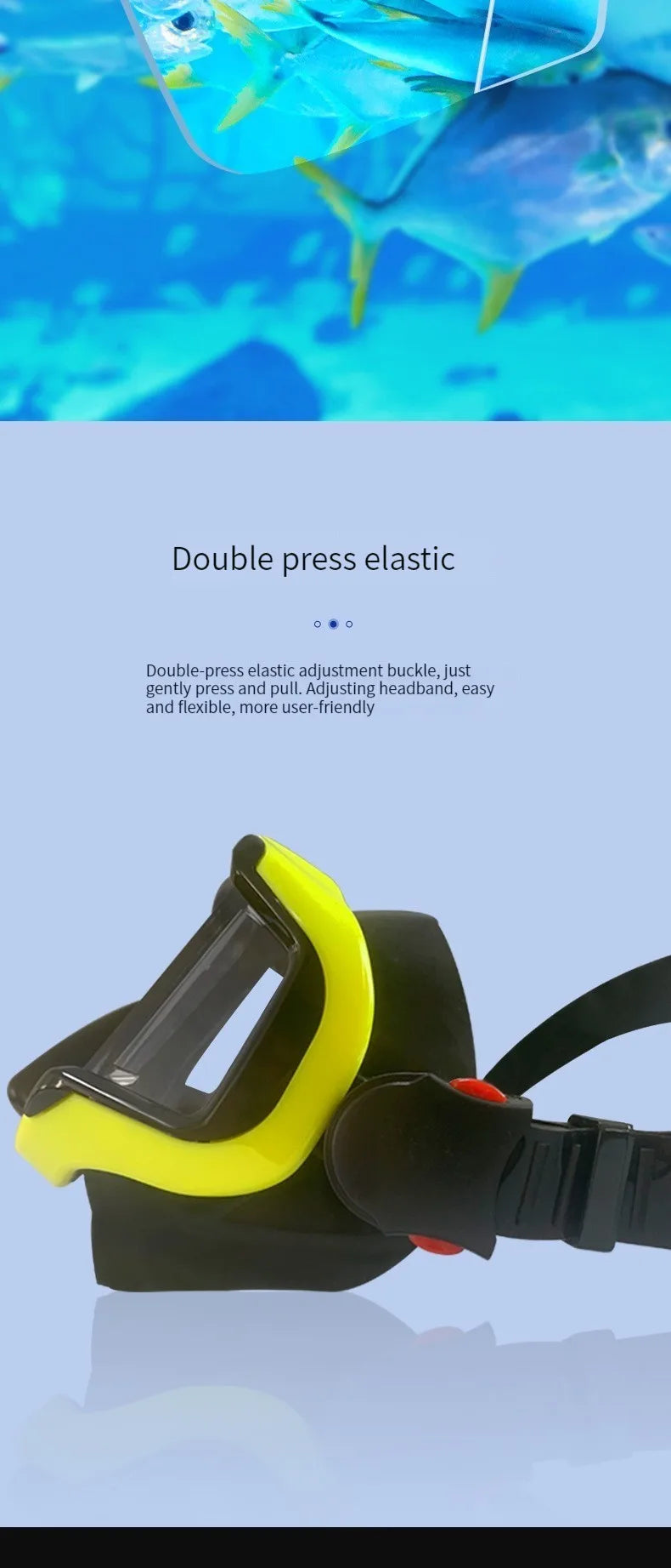 New adult silicone diving glasses professional snorkeling HD swimming tempered glass large frame mask