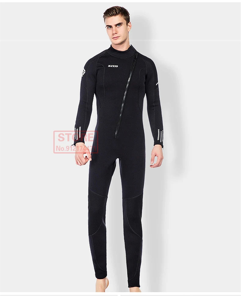 3MM Neoprene Wetsuit Front Zipper Men Kite Surf Diving Suit Women Kayak Swim Scuba Diving and Snorkeling Spearfishing Wetsuits