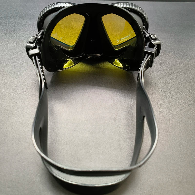 Premium Silicone Small Volume Free Diving Glasses Coloured Lens Low Capacity Mask Scuba Diving Tube Set for Snorkelling