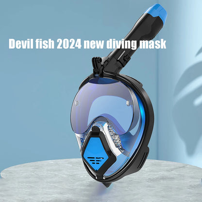 10 Generation diving mask Underwater Snorkeling Full Face Swimming Mask Diving Respirator Masks Breathing for Kids Adult