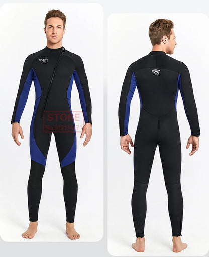3MM Neoprene Wetsuit Front Zipper Men Kite Surf Diving Suit Women Kayak Swim Scuba Diving and Snorkeling Spearfishing Wetsuits