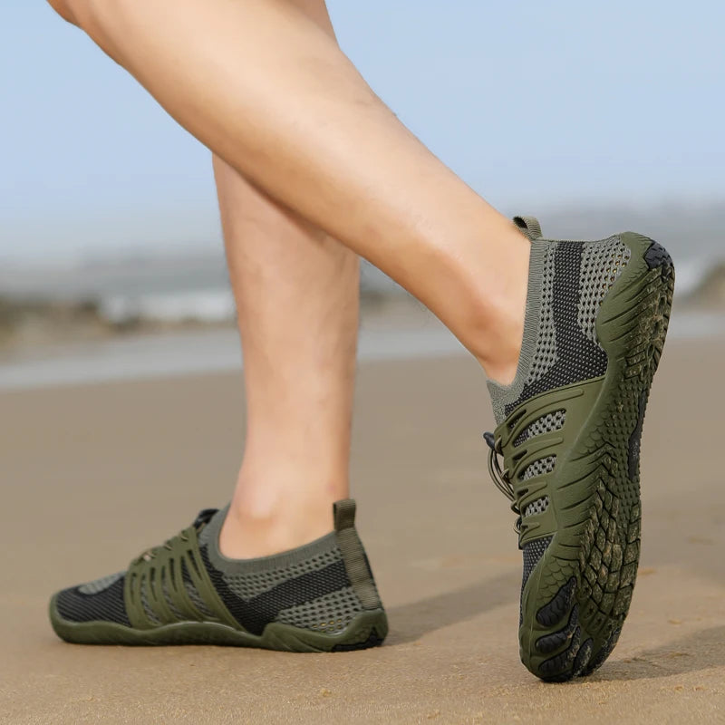 Unisex Quick-drying Aqua Shoes Non-slip Drainage Beach Swimming Pool Surf Wading Diving Boating Kayaking Water Sneakers