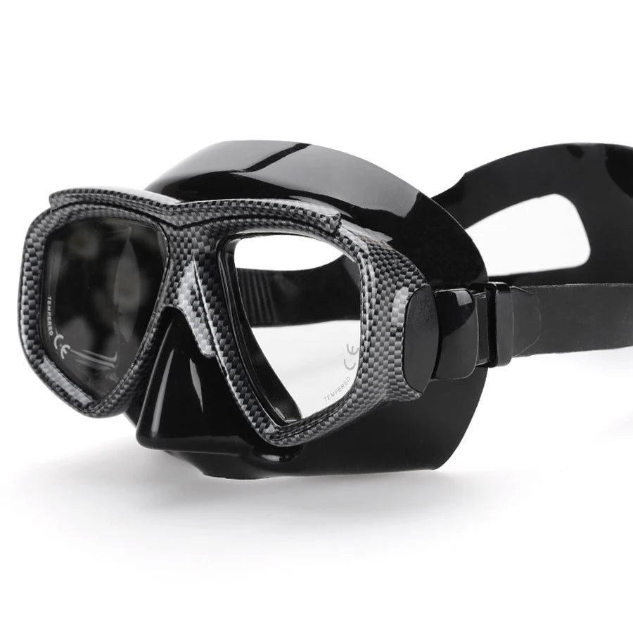 Customize Myopia Diving Mask Snakeskin Anti Fog for Spearfishing Gear Swimming Masks Googles Nearsighted Lenses Short-sighted