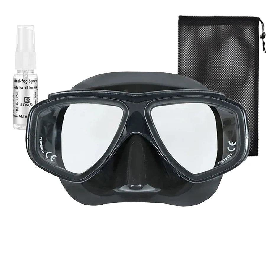 Customize Myopia Diving Mask Snakeskin Anti Fog for Spearfishing Gear Swimming Masks Googles Nearsighted Lenses Short-sighted