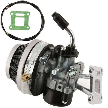 New for Mini Moto Dirt Pocket Bike ATV 37 49 50 80 Cc Parts Water Cooled 2 Stroke Carburetor with Intake Pipe Air Filter