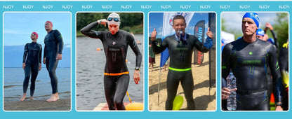 SUMARPO Triathlon Wetsuit for Men, 3/2mm Yamamoto Neoprene for Open Water Swimming