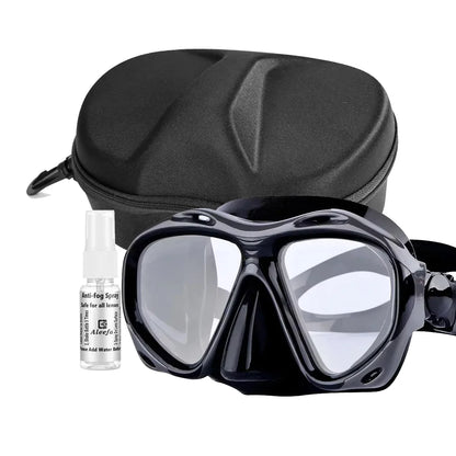 +2.0 to +5.0 Hyperopia Diving Mask  Farsighted   with Tempered Glass Lenses, Gear for Men Women,  Antifog Spray