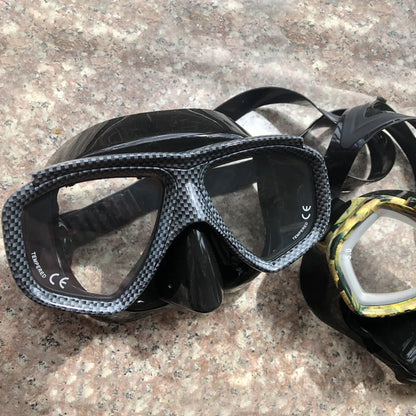 Customize Myopia Diving Mask Snakeskin Anti Fog for Spearfishing Gear Swimming Masks Googles Nearsighted Lenses Short-sighted