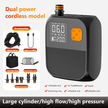 Electric Paddle Board Pump Rechargeable SUP Pump 25PSI for Inflatable Stand Up Paddle Board Kayaks Boats