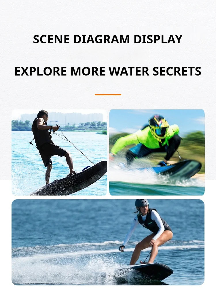 Ultralight 24kg Carbon eFoil Board, Professional Electric Surfboard with Long Range & High Power for Ocean Water Adventures
