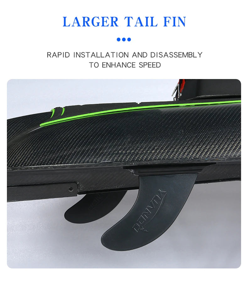 The Carbon Fiber Electric Surfboard Is Equipped with a Ternary Lithium Battery for Strong Stability and a Tail Fin
