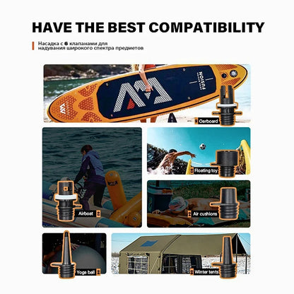 20PSI SUP Pump Stand-Up Paddle Rechargeable Inflatable PVC Boat Kayak Accessories for Stand Board Surfing Kite Tent Mattress