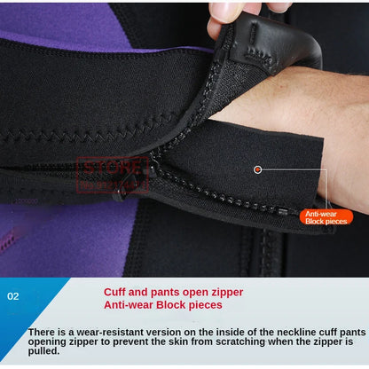3MM Neoprene Wetsuit Front Zipper Men Kite Surf Diving Suit Women Kayak Swim Scuba Diving and Snorkeling Spearfishing Wetsuits