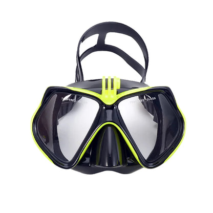 Diving Mask Swimming Goggles For GoPro Underwater Sports Camera Tempered Glass Professional Scuba Dry Snorkel Tube Adults Youth