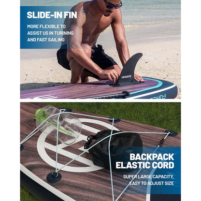 Myboat HIWAVE Waterproof Inflatable Paddle Sup Board Adult Standing Style Aquatic With Accessories SUB