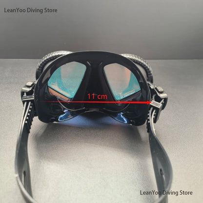 Premium Silicone Small Volume Free Diving Glasses Coloured Lens Low Capacity Mask Scuba Diving Tube Set for Snorkelling