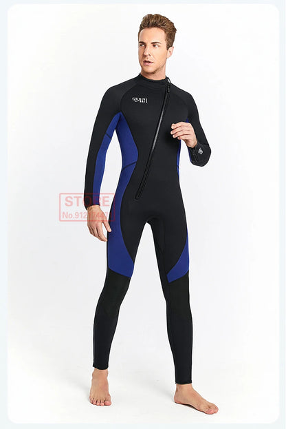 3MM Neoprene Wetsuit Front Zipper Men Kite Surf Diving Suit Women Kayak Swim Scuba Diving and Snorkeling Spearfishing Wetsuits