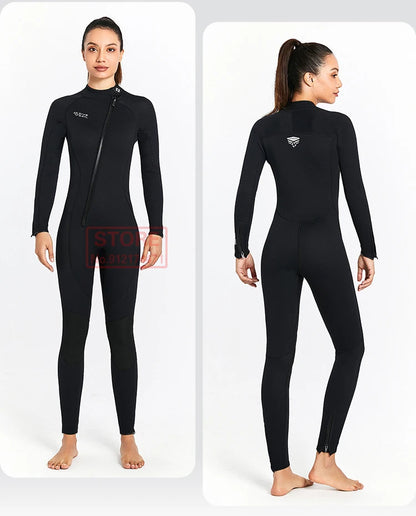 3MM Neoprene Wetsuit Front Zipper Men Kite Surf Diving Suit Women Kayak Swim Scuba Diving and Snorkeling Spearfishing Wetsuits