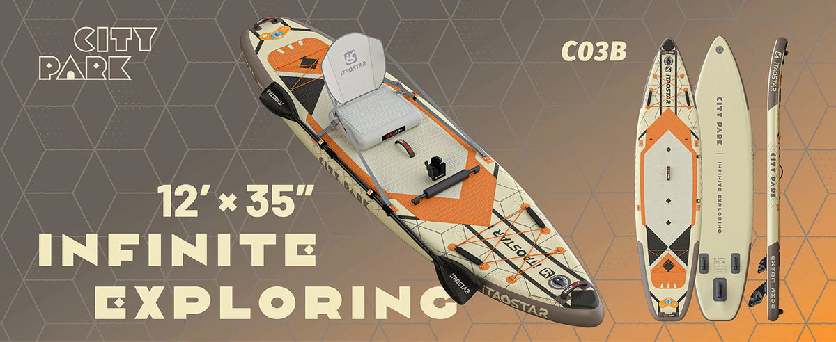 Hot sale Citypark C03B 12'x35"x6" Hot Seller 2024 Manufacture Paddle Surf  Paddleboard Stand up Paddle Board With Accessories