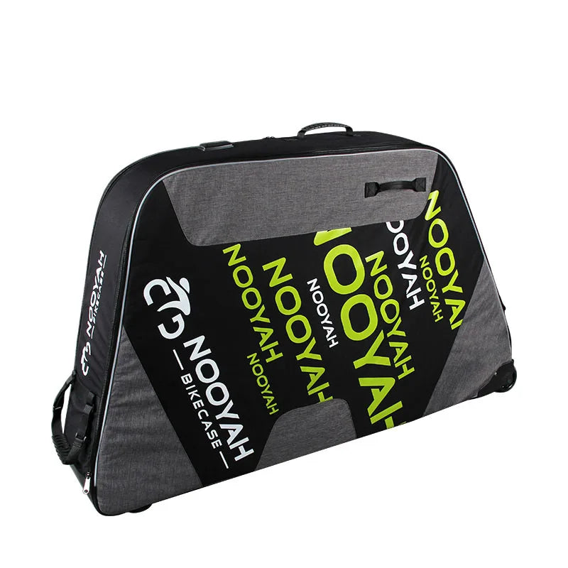 NOOYAH Bike Bag Bicycle Travel Bag Transport Case with Wheel Bag Rear Derailleur Pad Frame Fork Protective Tool Bike Accessories