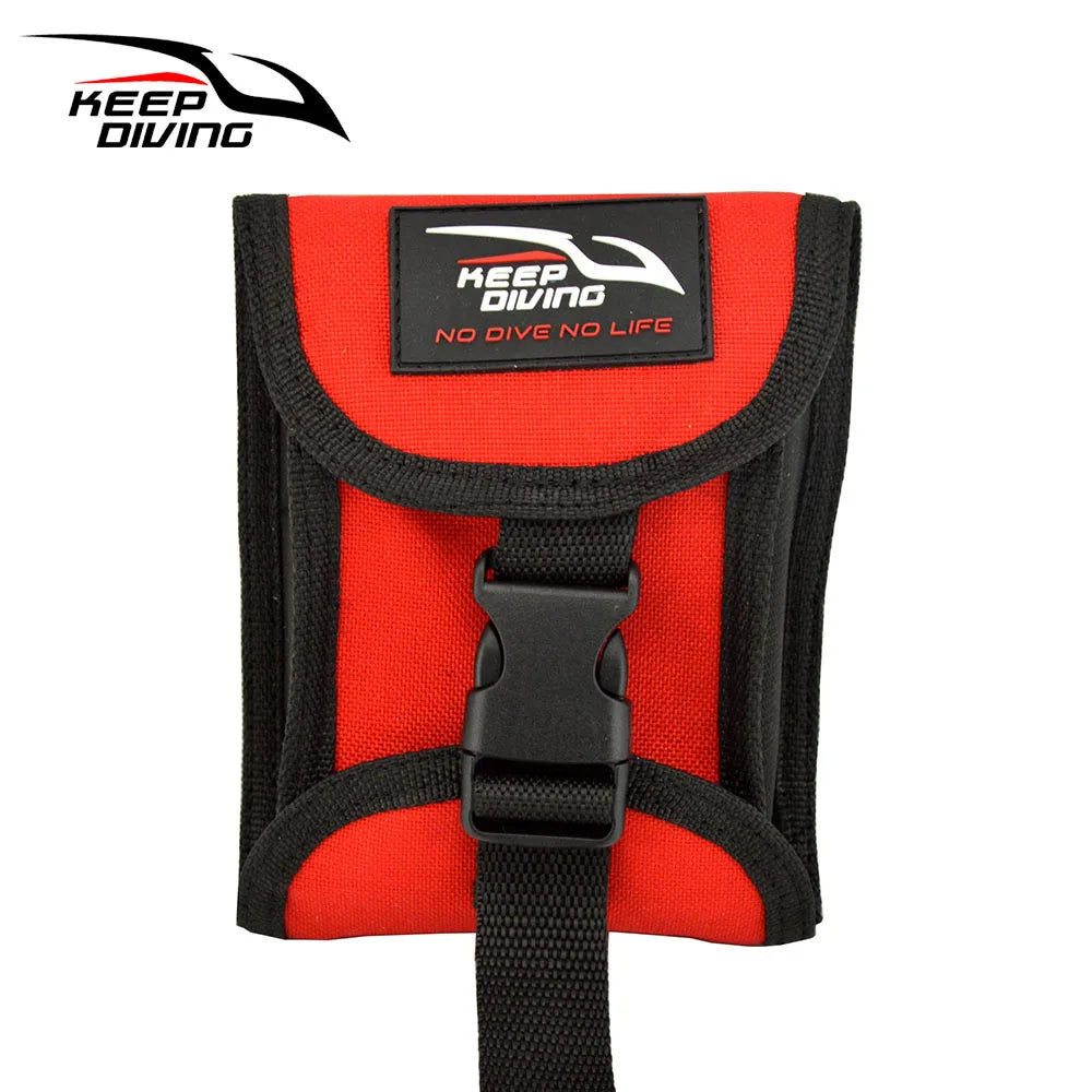 3KG/6lb of Lead Two Sides Open Up Scuba Diving Weight Holster Belt Pocket Diver Bag Replacement Pouch with Quick Release Buckle