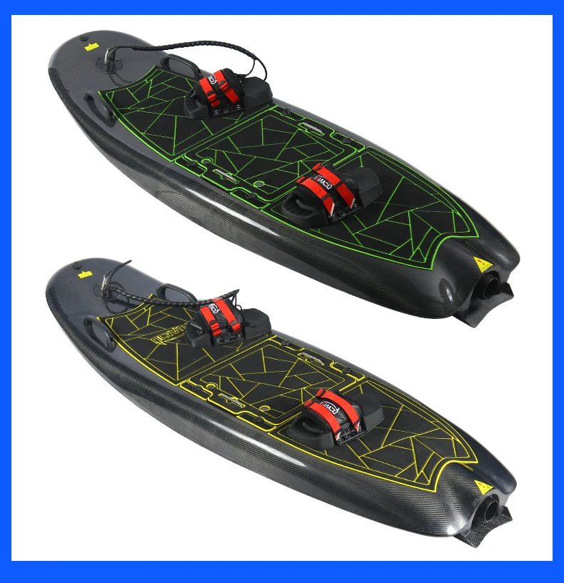 The Carbon Fiber Electric Surfboard Is Equipped with a Ternary Lithium Battery for Strong Stability and a Tail Fin