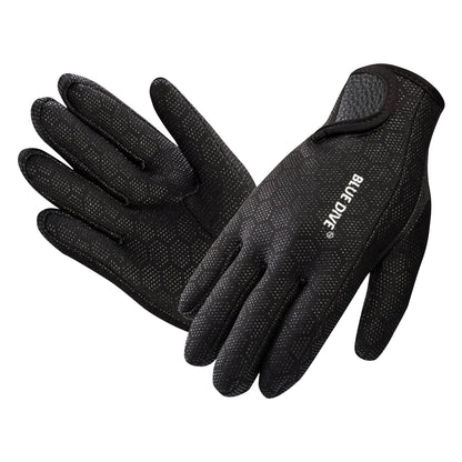 1.5mm Water Gloves Adults Women Men Five Finger Warm Wetsuit Winter Gloves Swimming Gloves for Scuba Diving Snorkeling Surfing