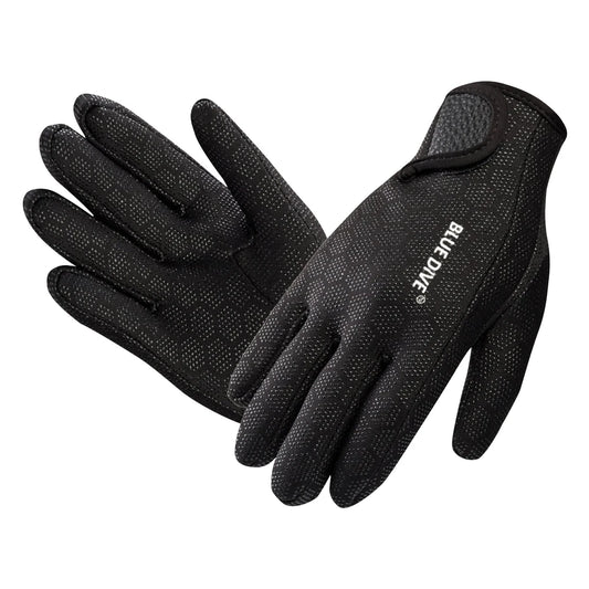 1.5mm Water Gloves Adults Women Men Five Finger Warm Wetsuit Winter Gloves Swimming Gloves for Scuba Diving Snorkeling Surfing