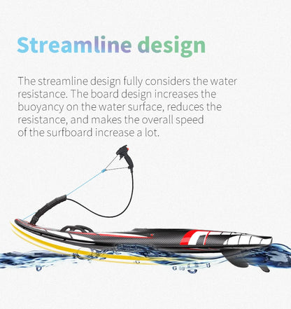 KOOTU Jet Surfboard Fuel-powered surfb Engine 109cc Lightweight Carbon Fiber Surfboard Electric Surfing High Speed Power Surfing