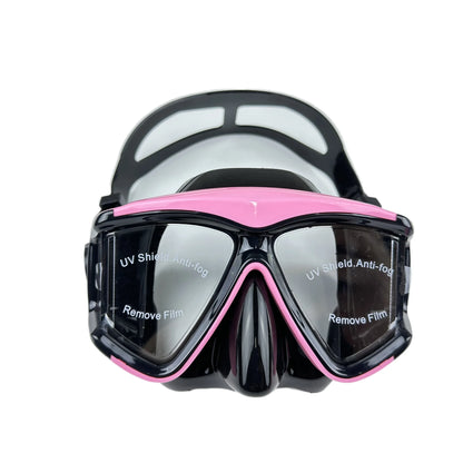 New adult silicone diving glasses professional snorkeling HD swimming tempered glass large frame mask