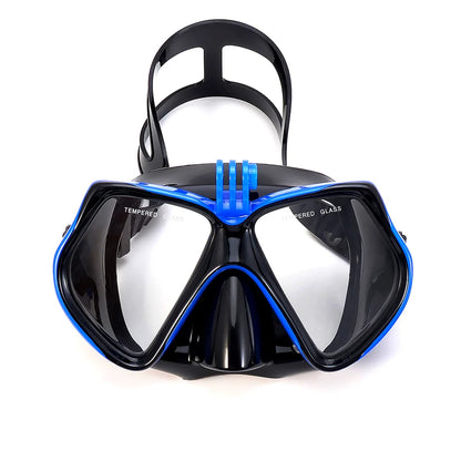 Diving Mask Swimming Goggles For GoPro Underwater Sports Camera Tempered Glass Professional Scuba Dry Snorkel Tube Adults Youth
