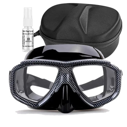 Customize Myopia Diving Mask Snakeskin Anti Fog for Spearfishing Gear Swimming Masks Googles Nearsighted Lenses Short-sighted