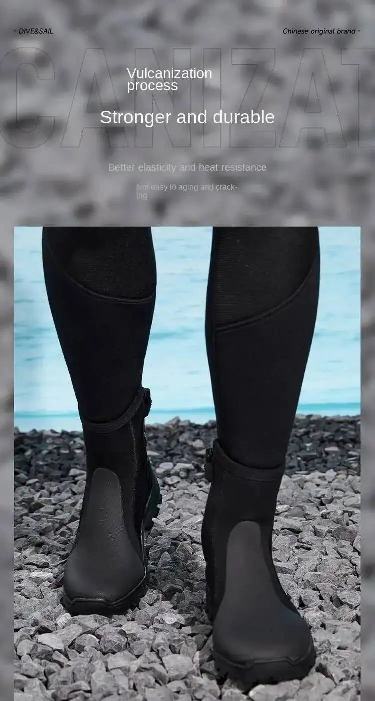 5MM Neoprene Dive Boots Surf Scuba Diving Swimming Shoes Windsurf Underwater Fishing Kitesurf Equipment Beach Shoes Snorkeling