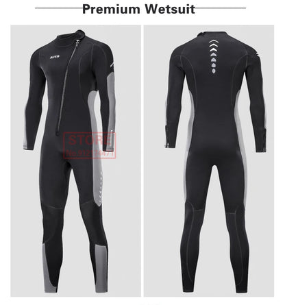 3MM Neoprene Wetsuit Front Zipper Men Kite Surf Diving Suit Women Kayak Swim Scuba Diving and Snorkeling Spearfishing Wetsuits