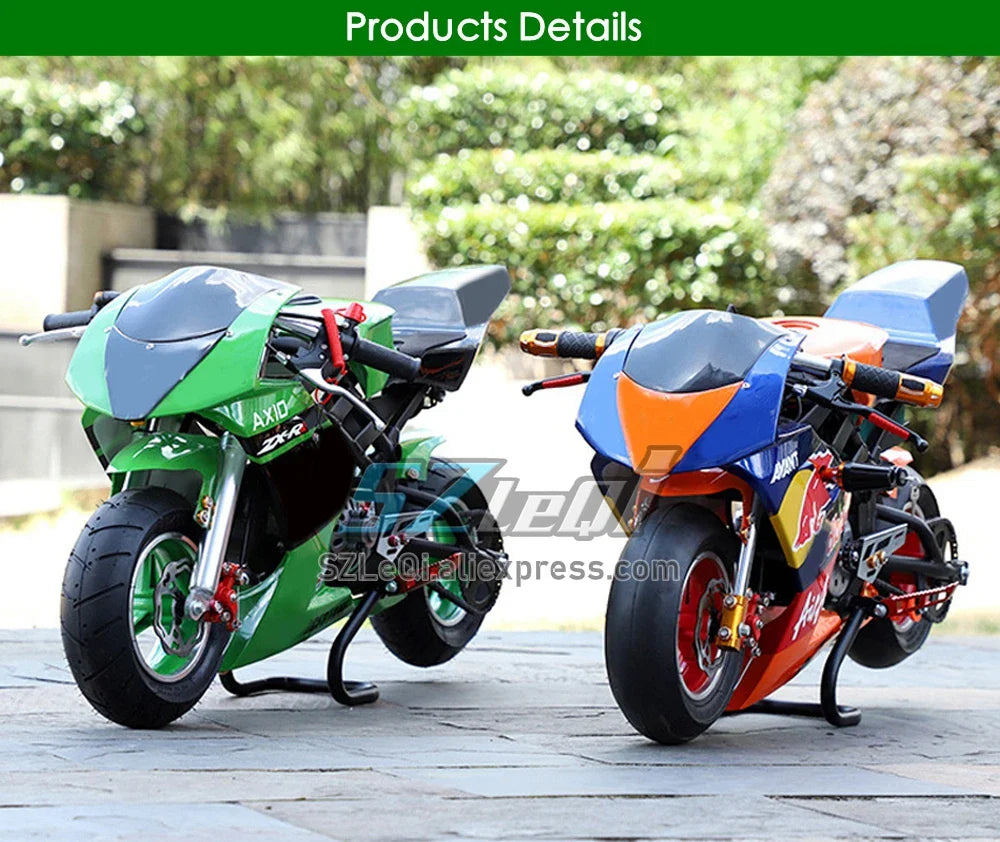 49CC 50CC 2-Stroke Gasoline MINI Motorcycle Street Sports Racing Small Dirt Bikes Adult Children Boy Girl Child Men Women MOTO