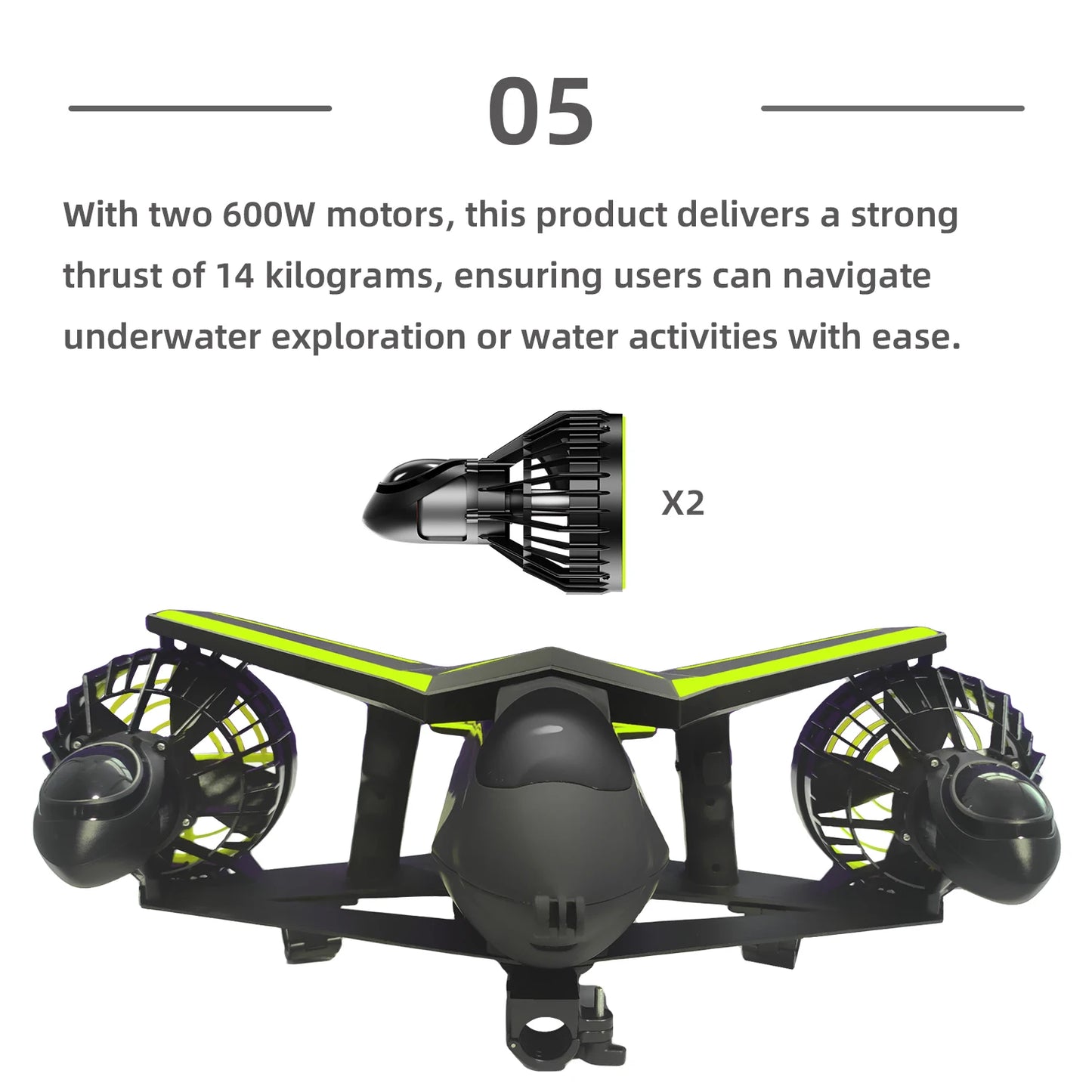 THAISTONE Fastest Underwater Propeller for Electric Scooters Diving Depth up to 30 Meters New Design