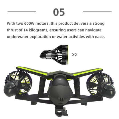 THAISTONE Fastest Underwater Propeller for Electric Scooters Diving Depth up to 30 Meters New Design