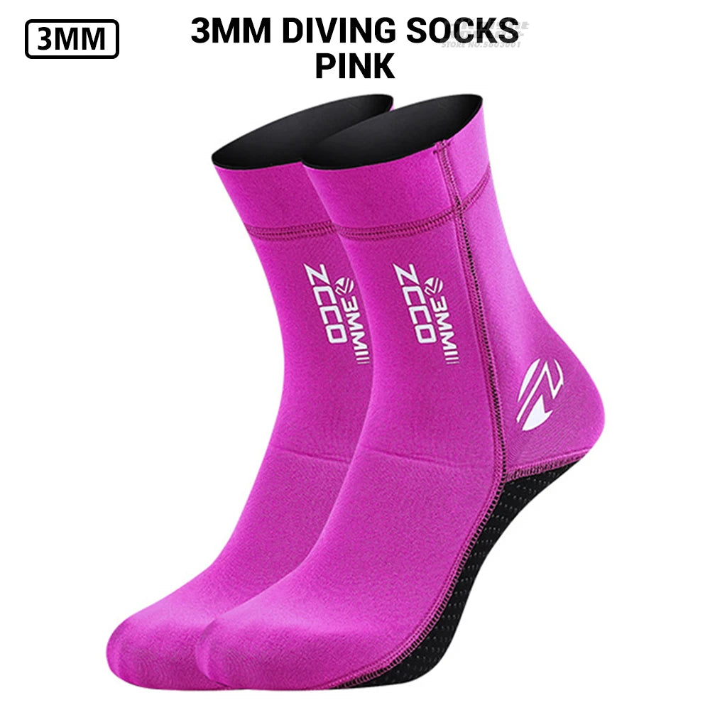 Neoprene Socks 3mm For Swimming Diving Socks Rubber Sole Sup Non-Slip Swim Socks Surf Board Socks Water Proof Socks