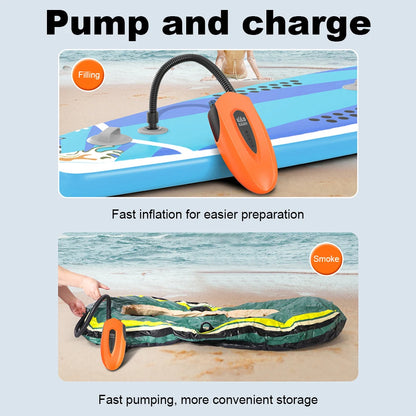 20PSI SUP Boat Inflatable Pump with Auto Shut Off Stand Up Paddle Board Pump Digital Display for Inflatables Kayaks Boats