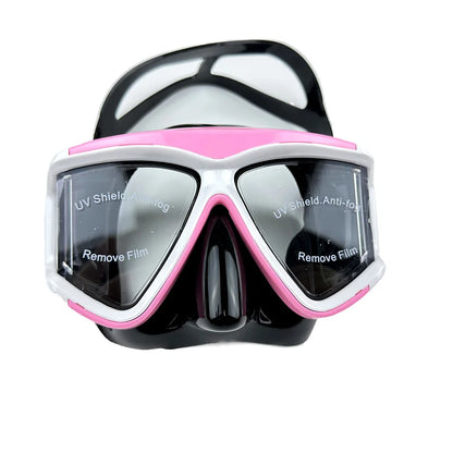 New adult silicone diving glasses professional snorkeling HD swimming tempered glass large frame mask
