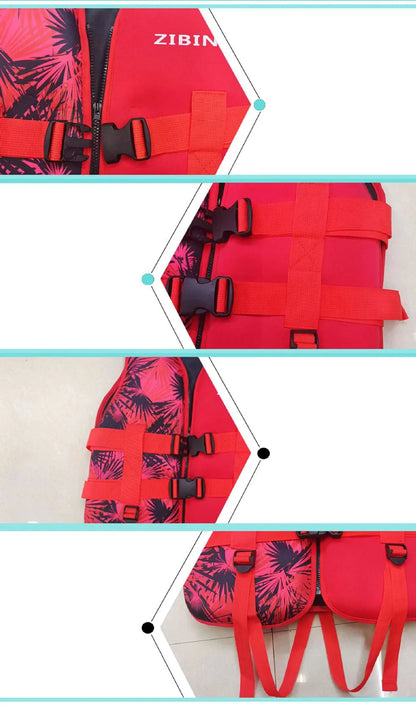 Rafting Neoprene Life Jacket Swimming Fishing Women Vest Snorkeling For Adult Kids Kayaking Boating Survival Suit Sports Men