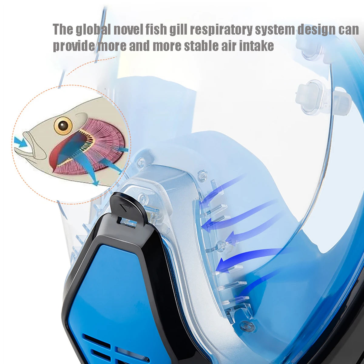 10 Generation diving mask Underwater Snorkeling Full Face Swimming Mask Diving Respirator Masks Breathing for Kids Adult