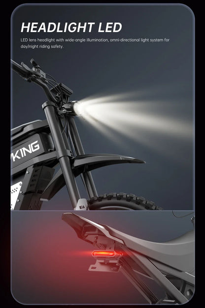 E6 Adult Electric Bicycle 2000w 52V 40ah Mountain Electric Bike 25 Inch Tire Outdoor Entertainment Off Road E Bike