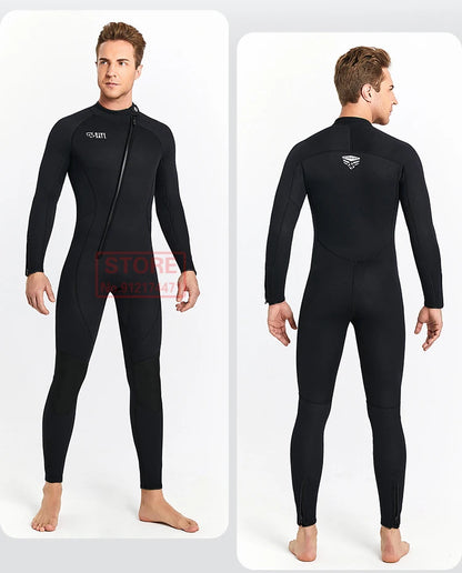 3MM Neoprene Wetsuit Front Zipper Men Kite Surf Diving Suit Women Kayak Swim Scuba Diving and Snorkeling Spearfishing Wetsuits